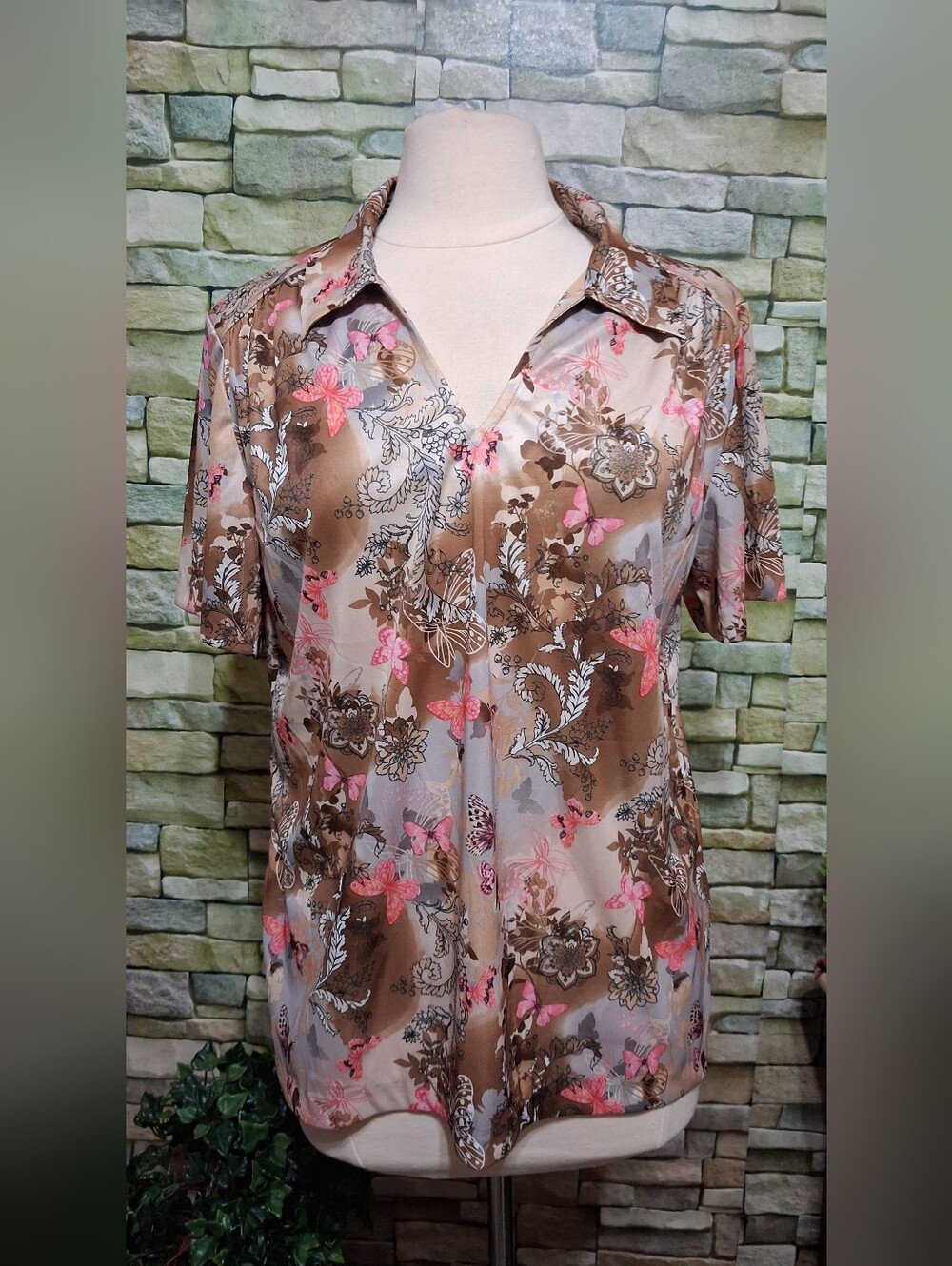 Vintage Sara Morgan Butterfly Blouse Cottagecore Whimsigoth